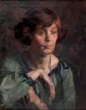 Josephine K. Van Ingen, - Portrait of A Woman-, oil on canvas