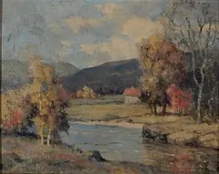 Charles E. Buckler, - ''A New Hampshire Setting''-, oil on canvas