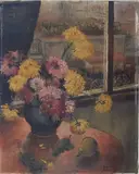 Gunnett Dukett, - Floral Still-Life-, oil on canvas