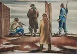 Edward Chávez, - Untitled-, watercolor on paper