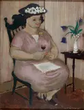 William A. Winter, - ''The Lady In The Corner''-, oil on panel