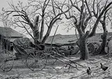 Grace Albee, - ''Forgotten Things'' (Albee 77)- wood, engraving, 1942