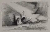 Lyonel Feininger, - ''Off The Coast'' (Prasse L 14)-, lithograph, 1951