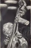 Joseph Hirsch, - ''Bass Viol'' (Cole 34)-, lithograph, 1959