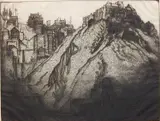 Joseph Pennell, - ''Telegraph Hill, San Francisco'' (Wuerth 640)-, etching, 1912