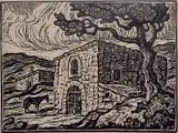 Birger Sandzén, - ''Old Powder House, Central City'' (Greenough 70)-