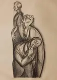 Iver Rose, - ''Critics''-, lithograph