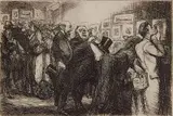 John Sloan, - ''Connoisseurs of Prints'' (Morse 127)-, etching, 1905