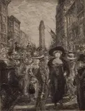 John Sloan, - ''Fifth Avenue, 1909'' (Morse 308)-