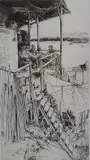 John Winkler, - ''Siesta on Telegraph Hill''-, etching