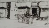 John Winkler, - ''Fish Wagon - Pl. C''-, etching, 1939