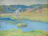 George G. Adomeit, - ''Cape Cod''-, oil on panel, 1921