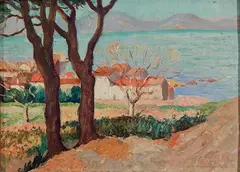 - ''Bay of St. Tropaz, South France''- by Alexander Warshawsky, oil on panel, offered Mar 2015