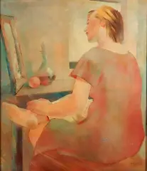 - Figure Composition- by Daniel Boza, oil on panel, 1933, offered Mar 2015
