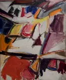 James Johnson, - Untitled (M49)-, oil on canvas, 1957