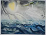 Paul Travis, - Seascape-, watercolor on paper, 1962