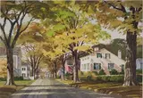Kinley Shogren, September Shadows, Hudson, watercolor on illustration board