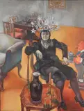 Shirley Aley Campbell, - ''Art Deco and The World of Berenice Kent''-, acrylic on canvas, 1971