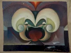 - Untitled- by Norbert Lenz, oil on panel, offered Mar 2015