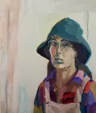 Gene Epstein, - ''Self-Portrait''-, oil on canvas, 1975
