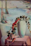 Sylvia Saul, - ''Still-Life''-, oil on panel