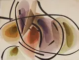 Bernard Joseph Steffen, - Untitled (Abstract)-, oil on canvas