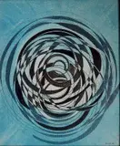 Margaret Levick, - ''Search''-, oil on panel, 1965