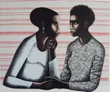 Elizabeth Catlett, - ''Gossips''- photo-