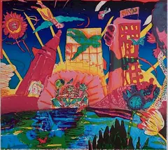 Margo Humphrey, - ''Home Town Blues''-, lithograph in colors, 1990