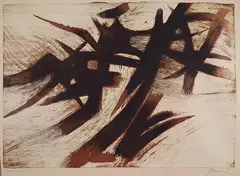 Mario Prassinos, - ''Light in the South''-, etching