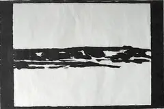 Sandy Walker, - ''Wyoming''-, woodcut, 1991