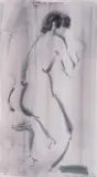 Dechko Uzunov, Naked Body, watercolor on paper
