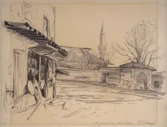 Boris Denev, Lozengrad, 1912, pencil on paper
