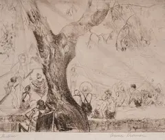 Anna Kramer-Behar, Picnic, etching
