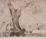 Anna Kramer-Behar, Picnic, etching