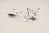 Nayden Petkov, Sea Rocks, lithography