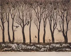 Georgi Vasilev, Autumn, 1985, lithography