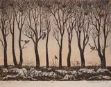 Georgi Vasilev, Autumn, 1985, lithography