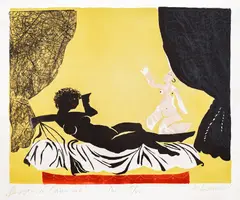 Andreĭ Daniel, The Other Olympia, 1996, lithography