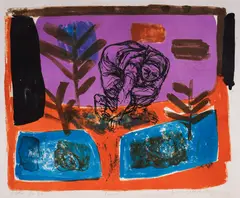 Woman by Borislav Stoev, 1973, lithography, offered Sep 2026