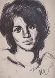 Ivan Georgiev-Rembrandа, Portrait of Vera (sister of the artist)