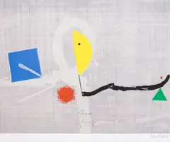 Stoyan Tsanev, Autumn Moon, 1997, lithograph