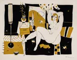 Evgeniy Bosiyatski, In the Room, 1963, tempera on paper