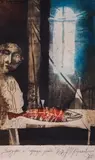 Kolio Karamfilov, Breakfast with Hot Fish, 1987, etching on paper