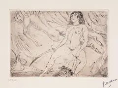 Jules Pascin, Judith and Holofernes, etching