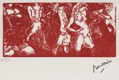 Jules Pascin, Girls of the Night, wood carving
