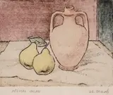 Ivan Nenov, Still Life with Pears and Delva, vernissage