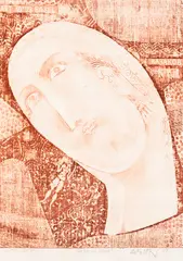 Dimitar Kazakov-Neron, Mother's Head, 1979, lithograph