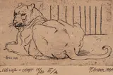 Todor Tsonev, Lioness, 1964, etching