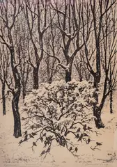 Georgi Vasilev, The Grove, 1984, lithograph